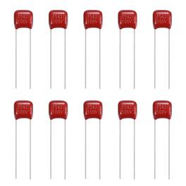 Unique Bargains - 20pcs 0.15uF 100V CBB21/CBB22 Metallized Polypropylene Film Capacitor Kit for Electronics - Red