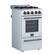 Left. Forno Appliances - Lamazze 2.05 Cu. Ft. Freestanding Gas Range - White.