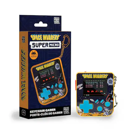 HYPER MEGA TECH: 1 - AYPER SPACE INVADERS MESA TEC: SUPER MICRO STER - INVADERS SPACE INVADERS L B A SPACE A HYPER KEYCHAIN GAMER MEGAI #3 DE GAMER TECH: PORTE-CLS SPACE INVADERS - - . RESET STAHT