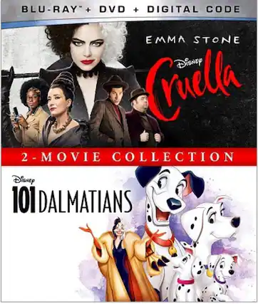 Front. Cruella / 101 Dalmatians (Animated): 2-Movie Collection - BLU-RAY.