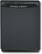 Front Standard. GE - Profile 24" Tall Tub Built-In Dishwasher - Black-on-Black.