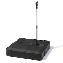 Crestlive Products - Heavy Duty Fillable Patio Umbrella Base Stand with Wheels 33.5 x 33.5 inch - Black