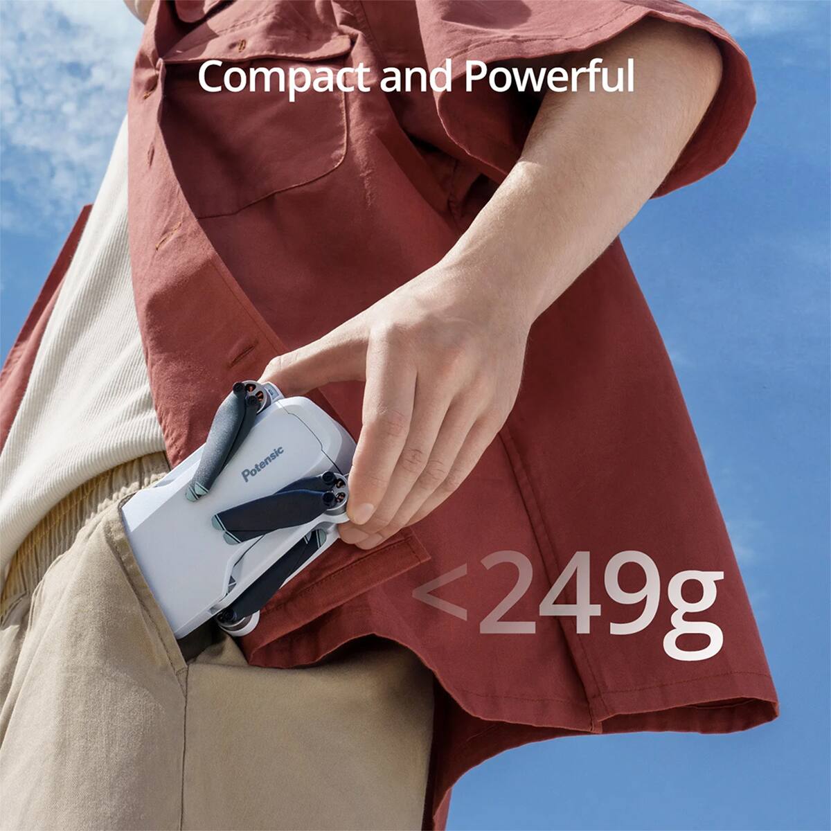Compact and Powerful  
Potensic  
<249g
