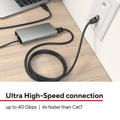 Ultra High-Speed connection  
up to 40 Gbps | 4x faster than Cat7