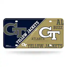 Rico Industries - Georgia Tech Yellow Jackets 12x6 Metal License Plate Auto Tag - Multi