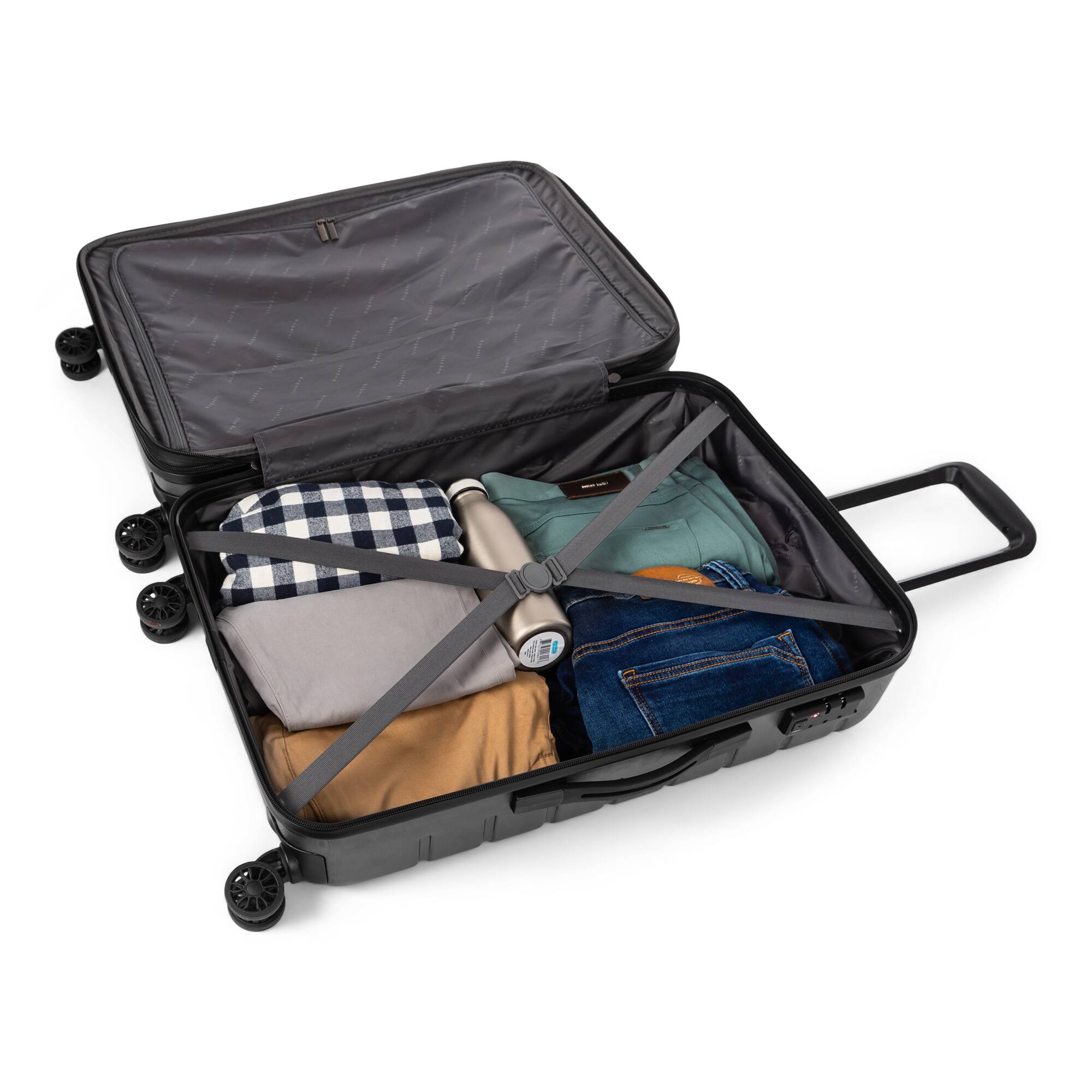 Alt View 12. Bugatti - 24" Geneva Suitcase - Charcoal.