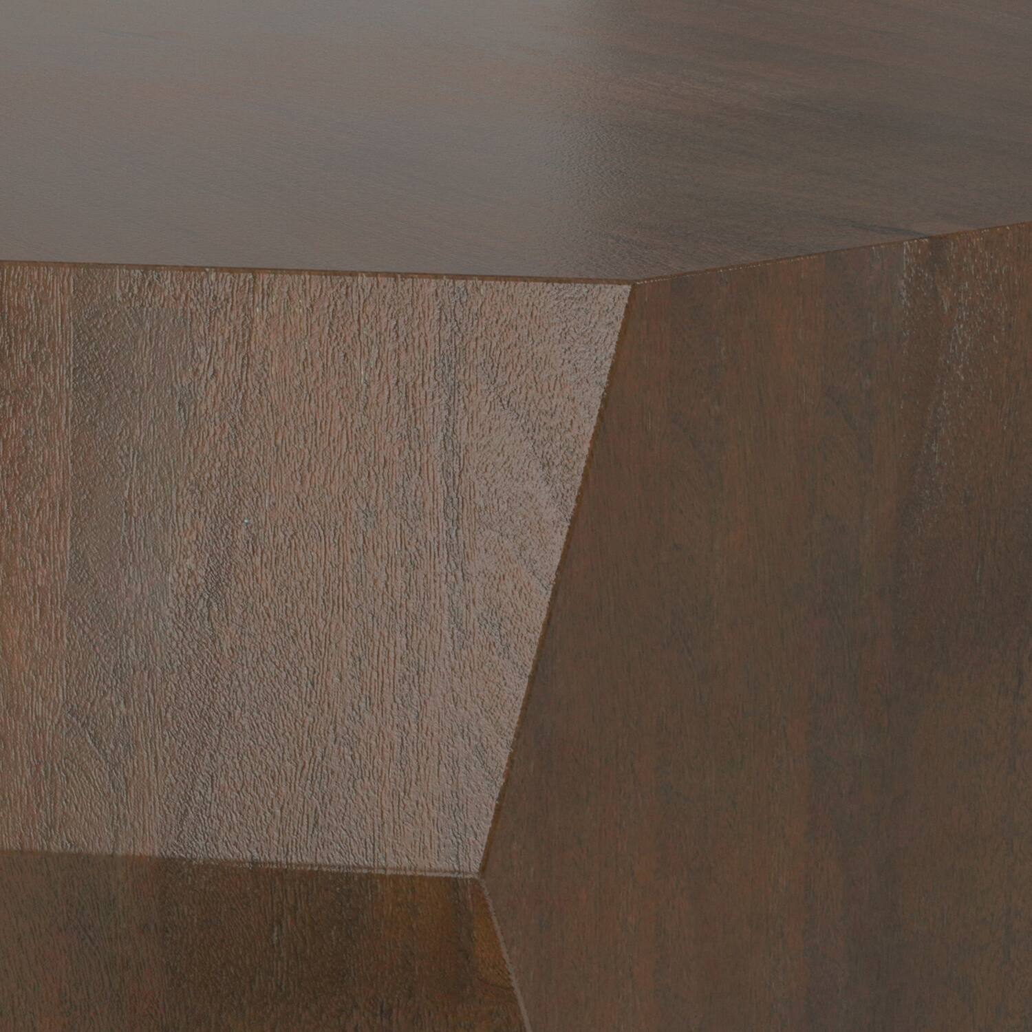 Alt View 8. Simpli Home - Eisley 39 inch Wide Acacia Wood Contemporary Coffee Table in Walnut, Assembled - Walnut.