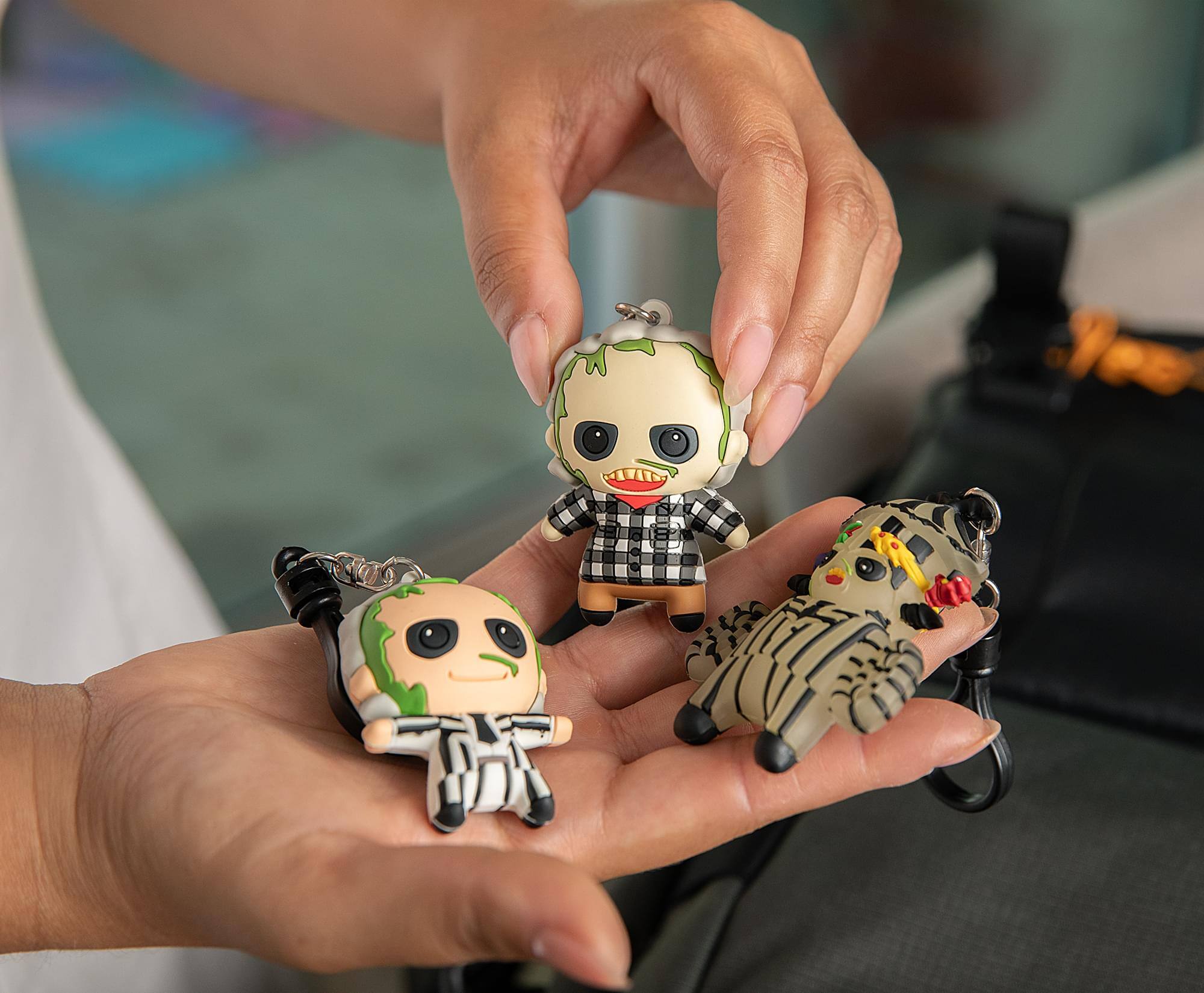 Alt View 5. Monogram - Beetlejuice 3D Foam Figural Bag Clip 3-Piece Collector’s Set - Multi-Colored.