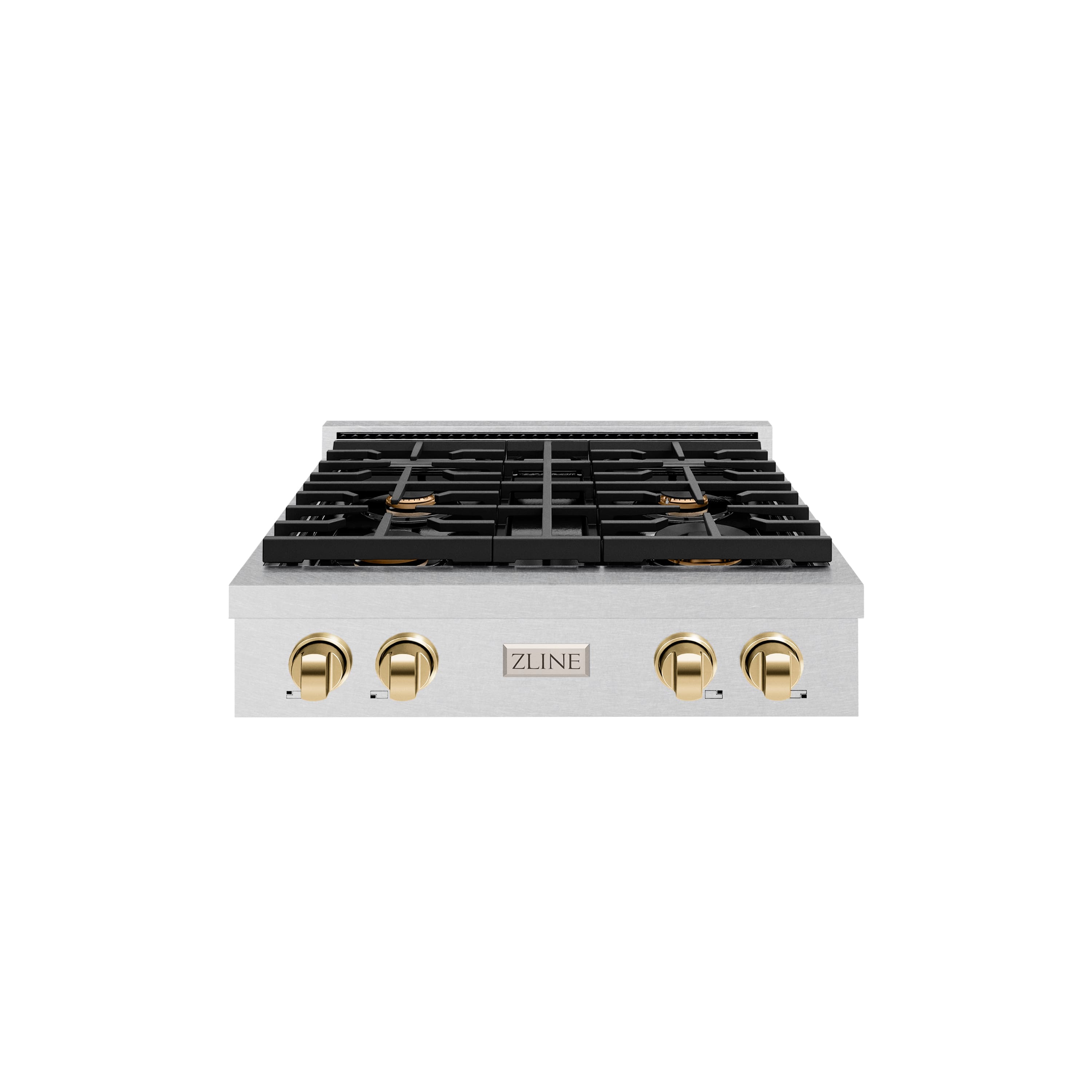 ZLINE - 30 in. Autograph Paramount Gas Rangetop with Gold Accents (SRTSZ-30-G) - Stainless Steel - Front_Zoom