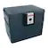 Front. First Alert - 0.59 Cu. Ft. Water-Resistant Safe for CDs and DVDs with Key Lock - Slate.