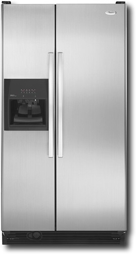 Best Buy: Whirlpool 25.1 Cu. Ft. Side-by-Side Refrigerator with 