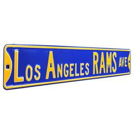 Authentic Street Signs - Los Angeles Rams 6'' x 36'' Steel Street Sign - Multicolor