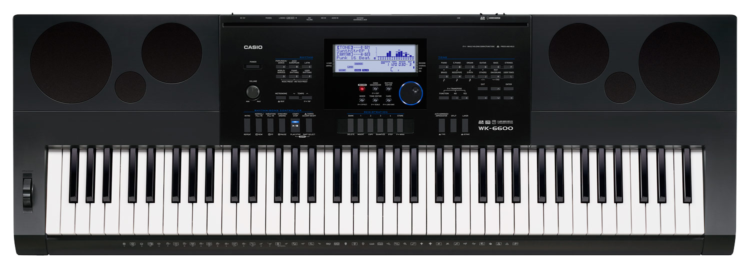Casio WK-6600 Portable Workstation Keyboard with 76 Piano-Style  Touch-Sensitive Keys Black CAS WK6600 - Best Buy