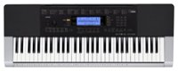 Front Zoom. Casio - Portable Keyboard with 61 Standard-Size Touch-Sensitive Keys - Black/Silver.