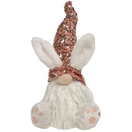 Front. BreeBe - Pink Sequin Bunny Gnome - Multi.