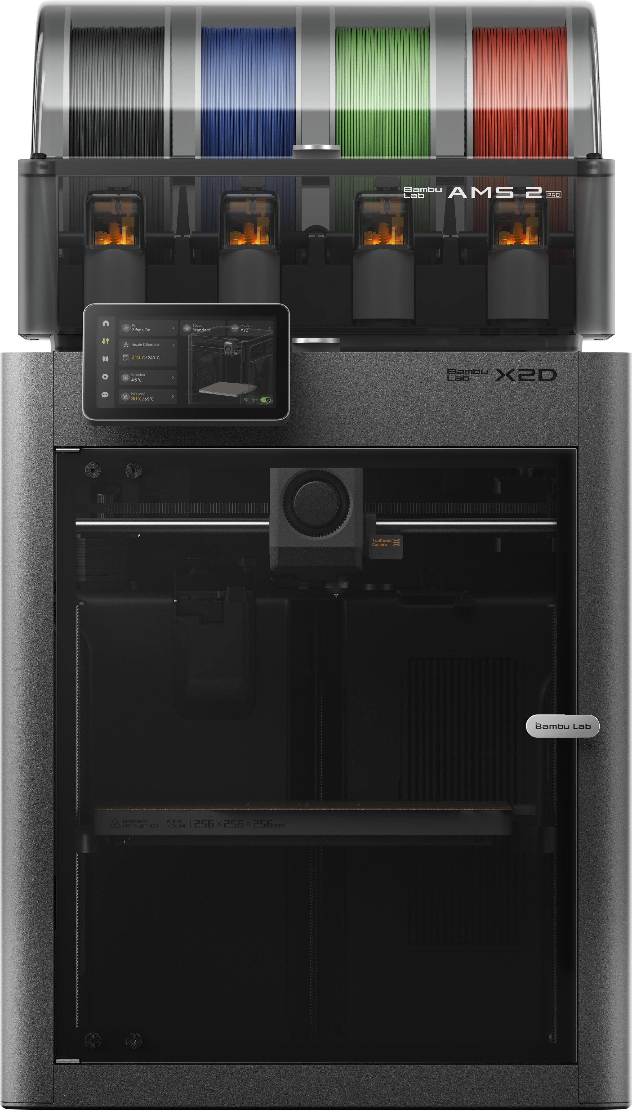 Bambu Lab AMS 2  
Standare | N  
Bambu X2D Lab  
256 x 256 x 250mm