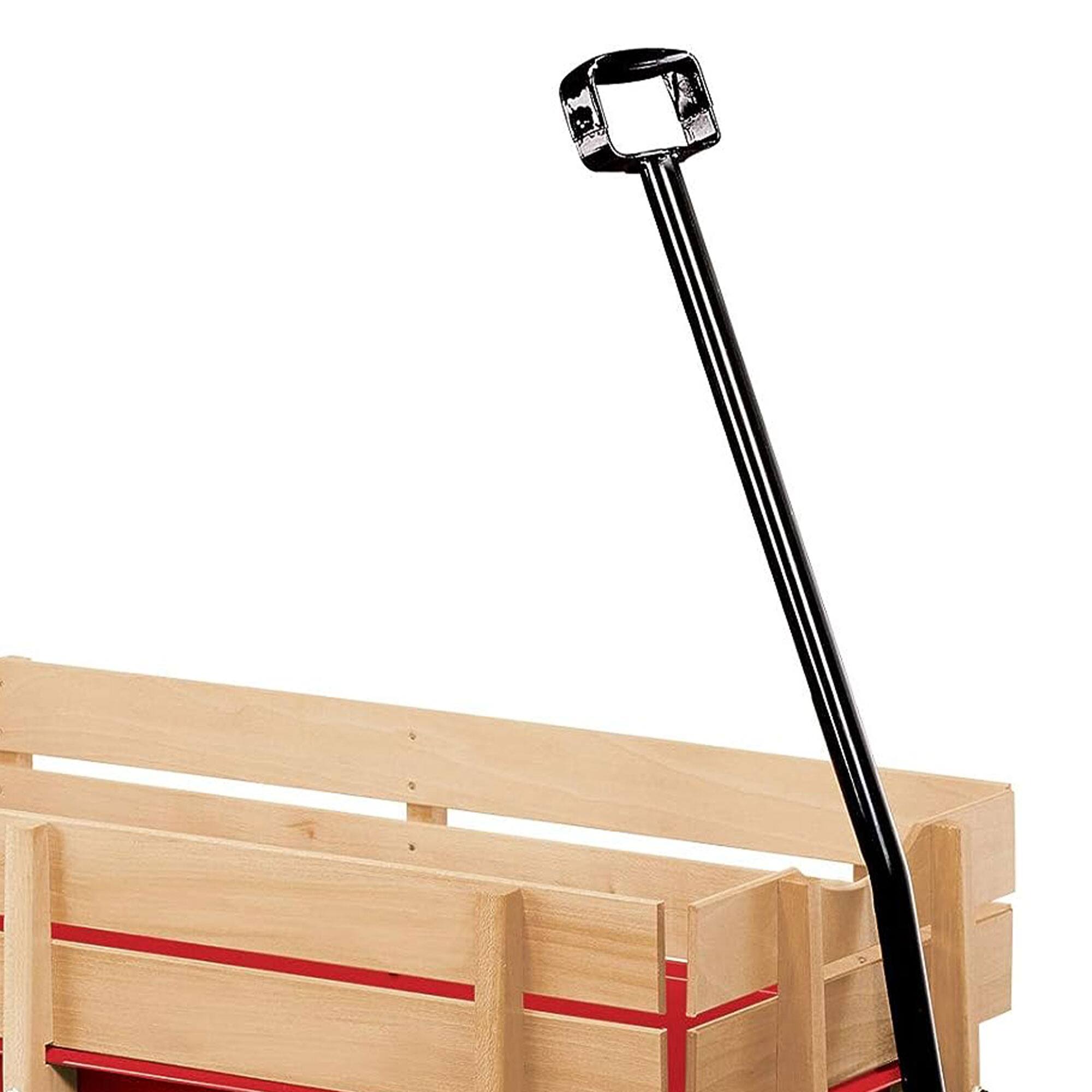 Alt View 6. Radio Flyer - Radio Flyer Full Size All Terrain Classic Steel and Wood Pull Along Wagon, Red.