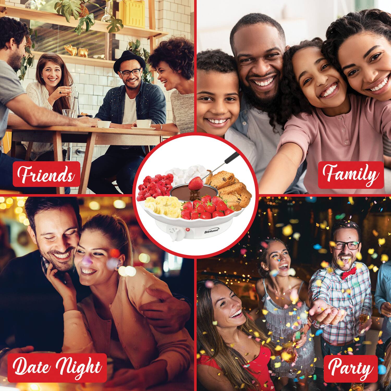 Friends  
Family  
Date Night  
Party