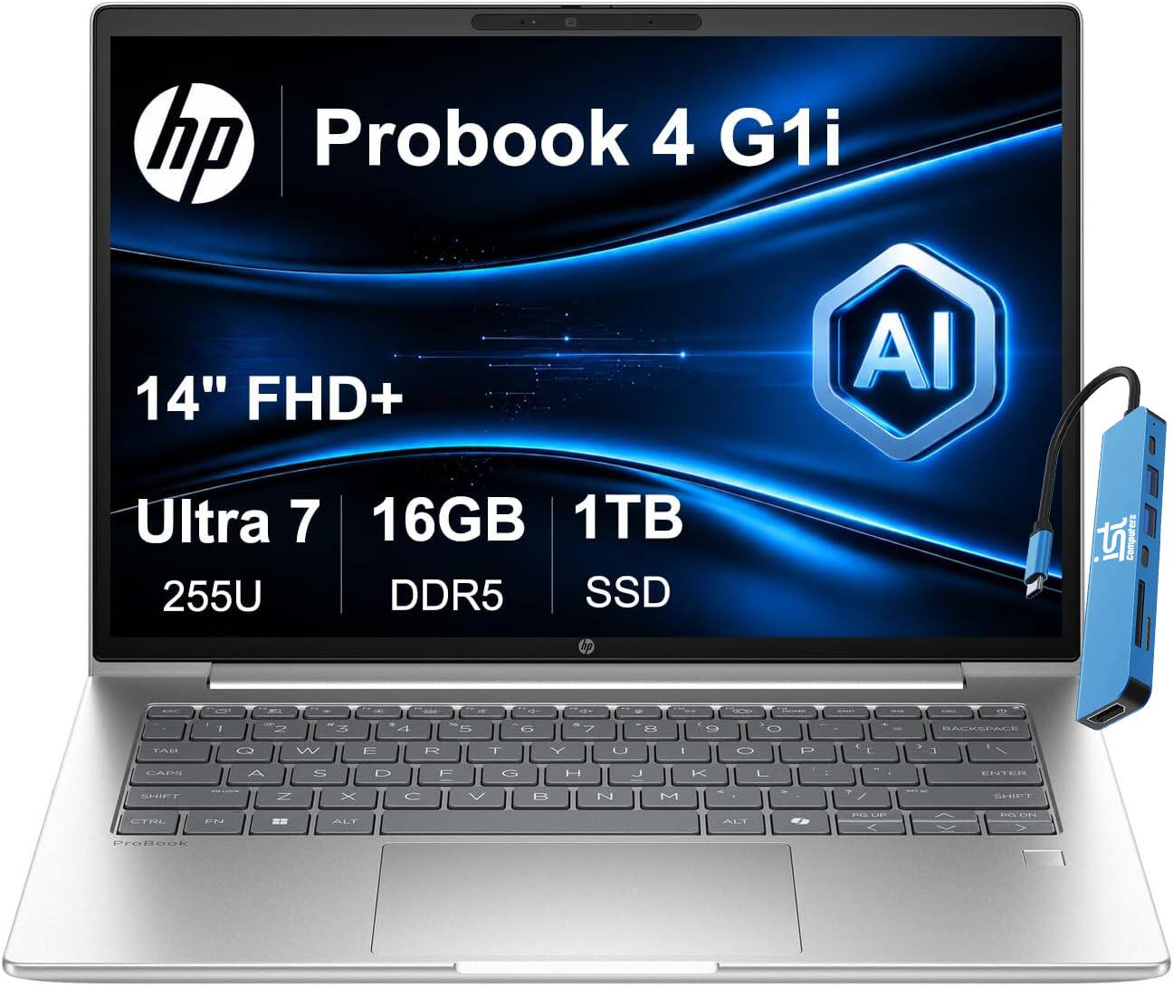 hp Probook 4 G1i  
14" FHD+  
AI  
Ultra 7 16GB 1TB 255U DDR5 SSD