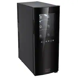 Koblenz - 12-Bottle Dual Zone Wine Cooler and Chiller - Black