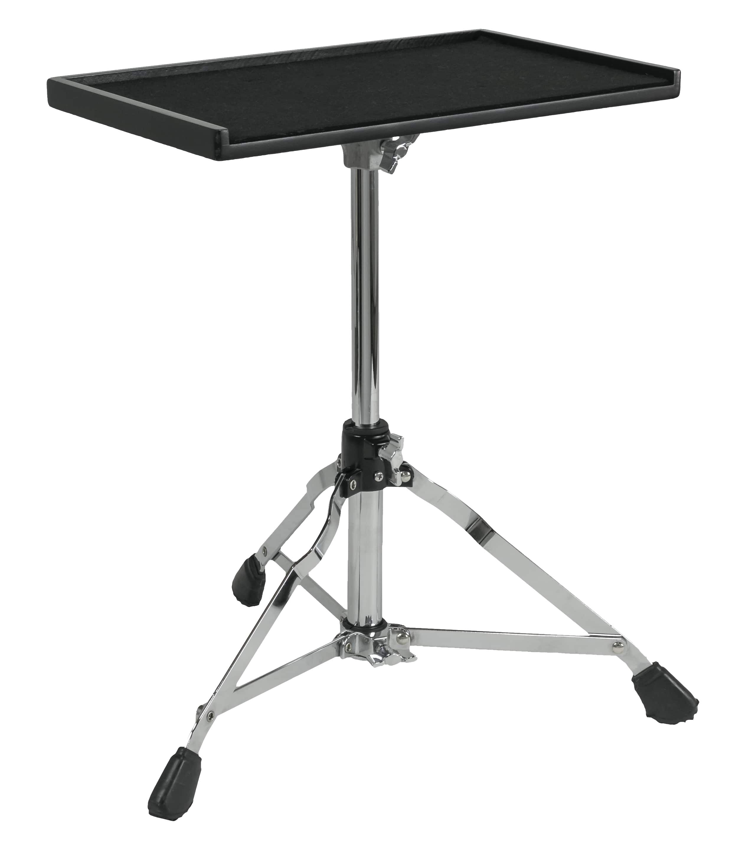 Gibraltar Hardware - Sidekick Essentials Table with Stand, with Felt-Lined Surface, 3-Sided Edge, Height Adjustable Low Tripod Base