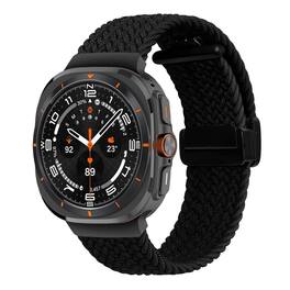 Stock Preferred - Braided Nylon Band for Samsung Galaxy Watch Ultra 2025 - Black