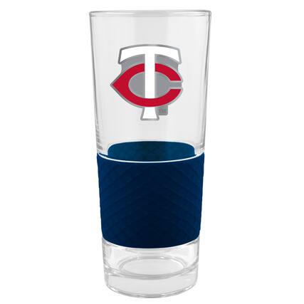 Front. Great American Products - 22oz. Pilsner Glass with Silicone Grip - Blue.