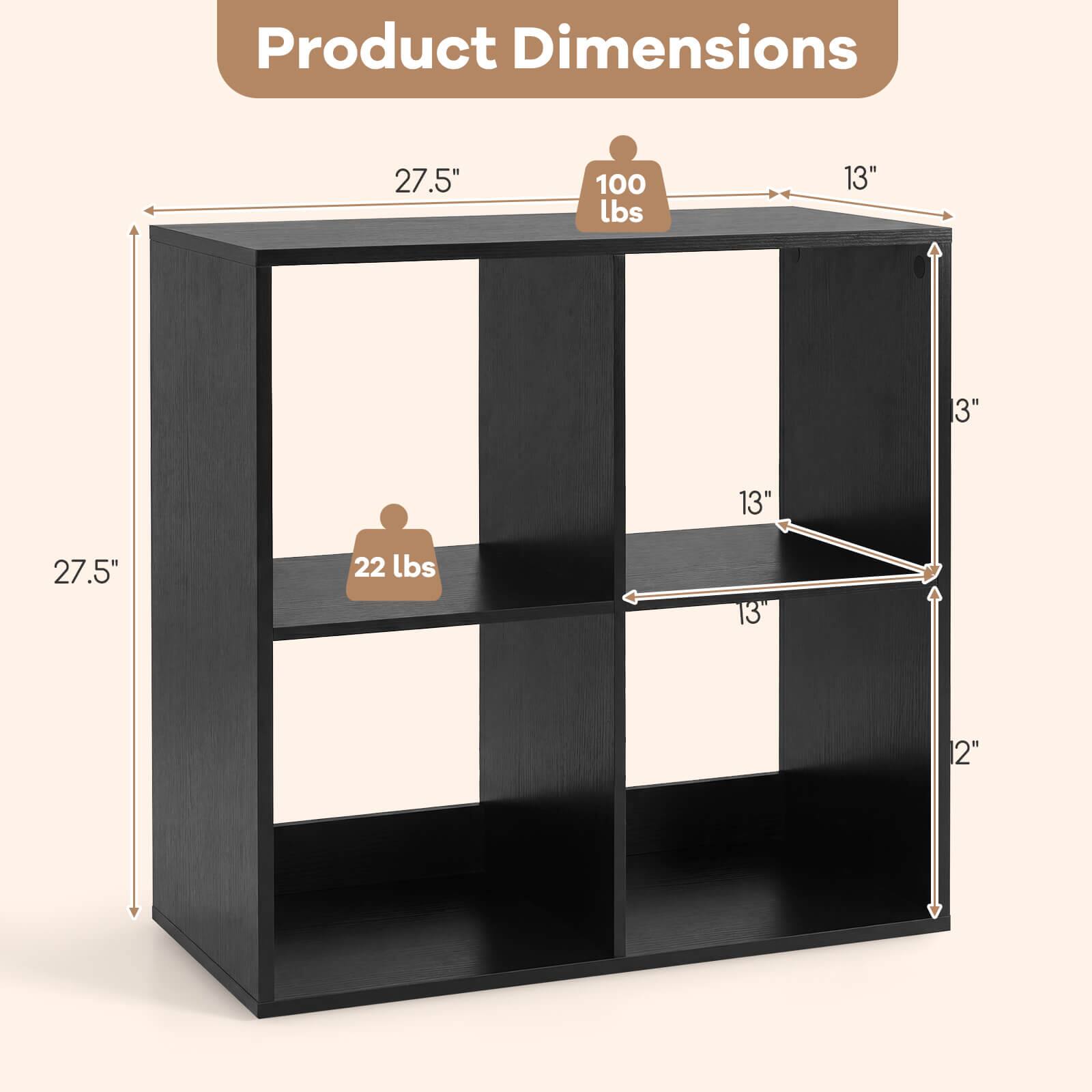 Product Dimensions: 27.5" x 13" x 13" x 27.5"  
Weight Capacity: 100 lbs  
Weight: 22 lbs