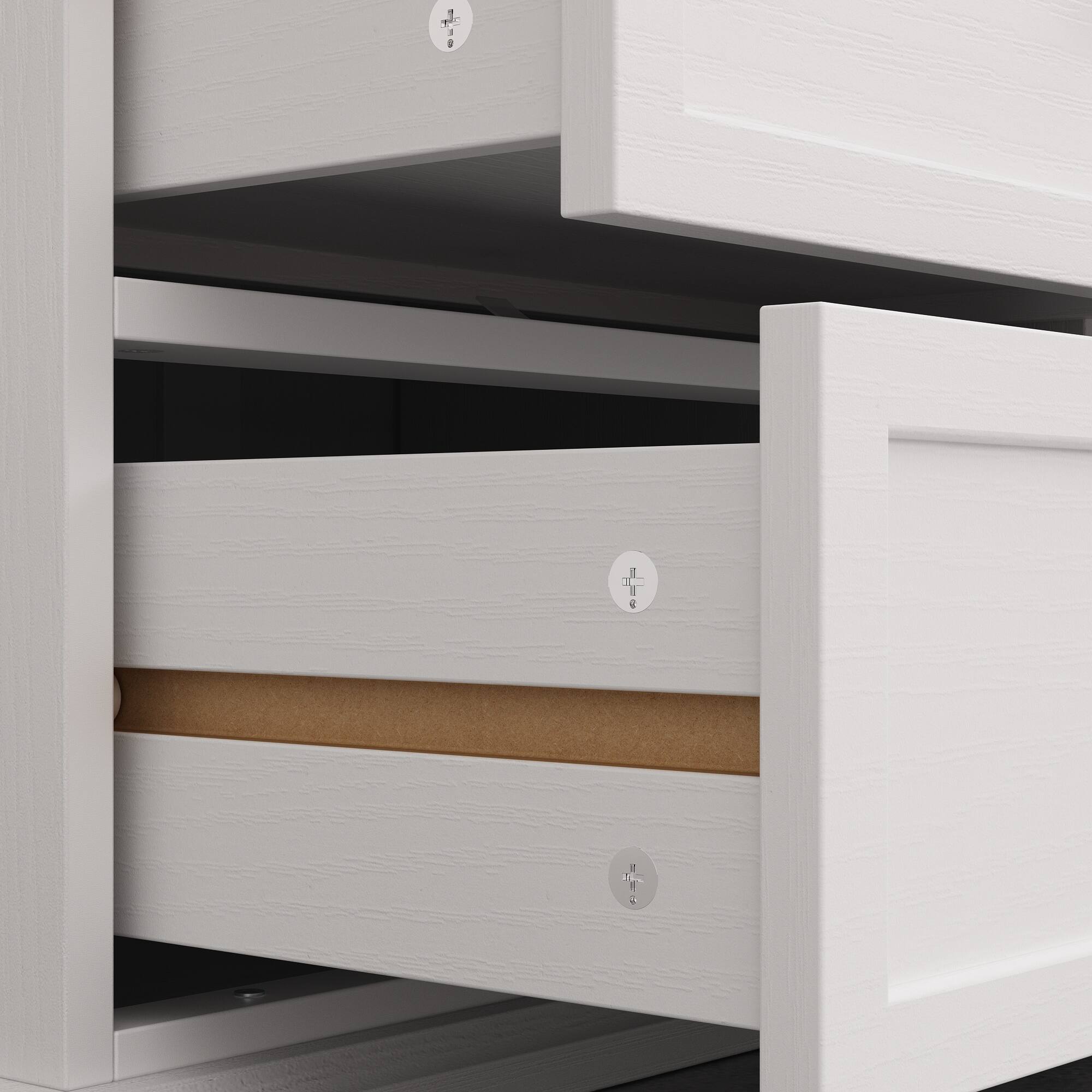 Alt View 7. Famapy - Famapy Multi - Drawer Dresser: Elevate Storage with Timeless Elegance - White.