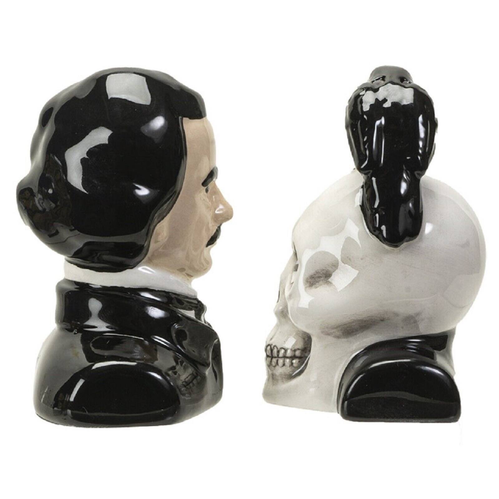 Back. Pacific Trading - Pacific Trading Edgar Allen Poe Salt and Pepper Shaker Set 3 Inch Multicolor - Multicolor.