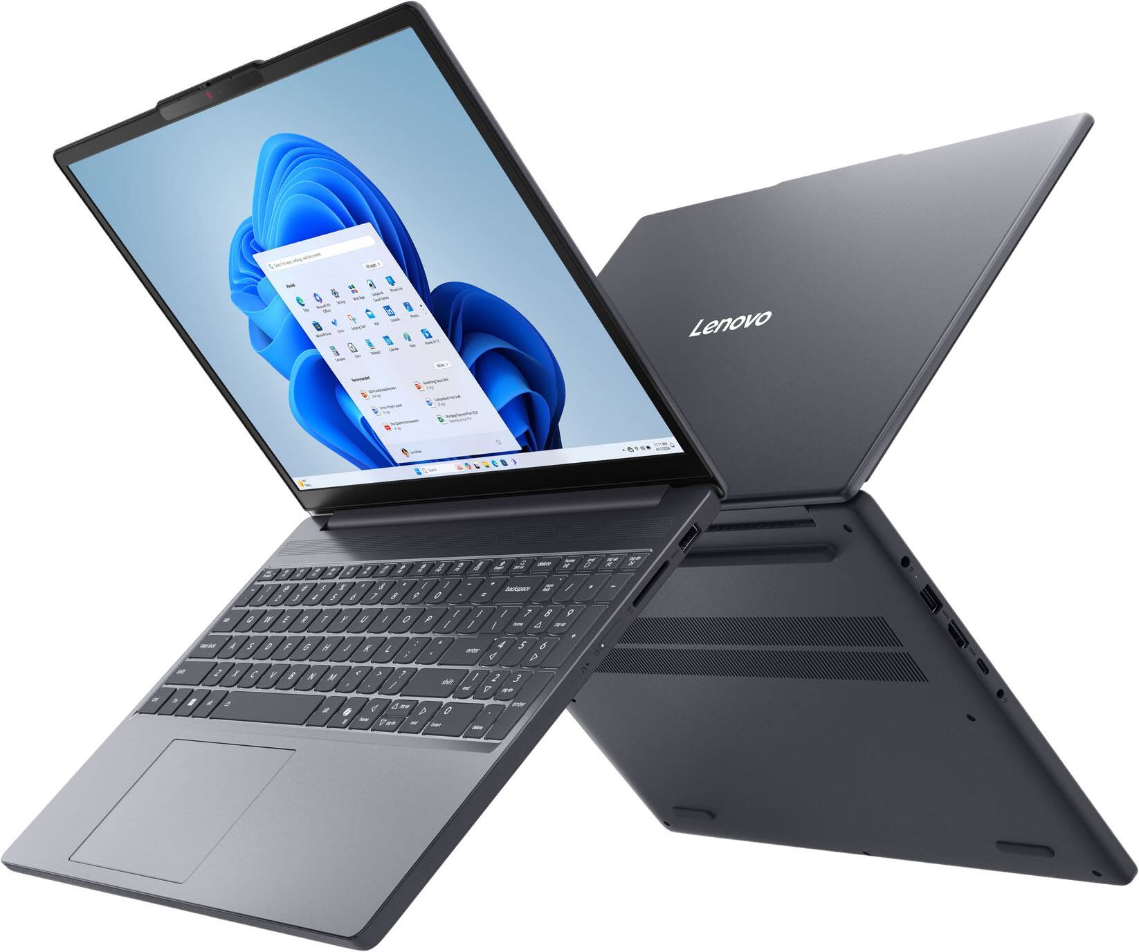 Alt View 5. Lenovo - IdeaPad Slim 3 15.3" 2k Touchscreen Laptop - Ryzen 7 8840HS 2023 - 16GB Memory - 512GB Storage - Luna Grey.