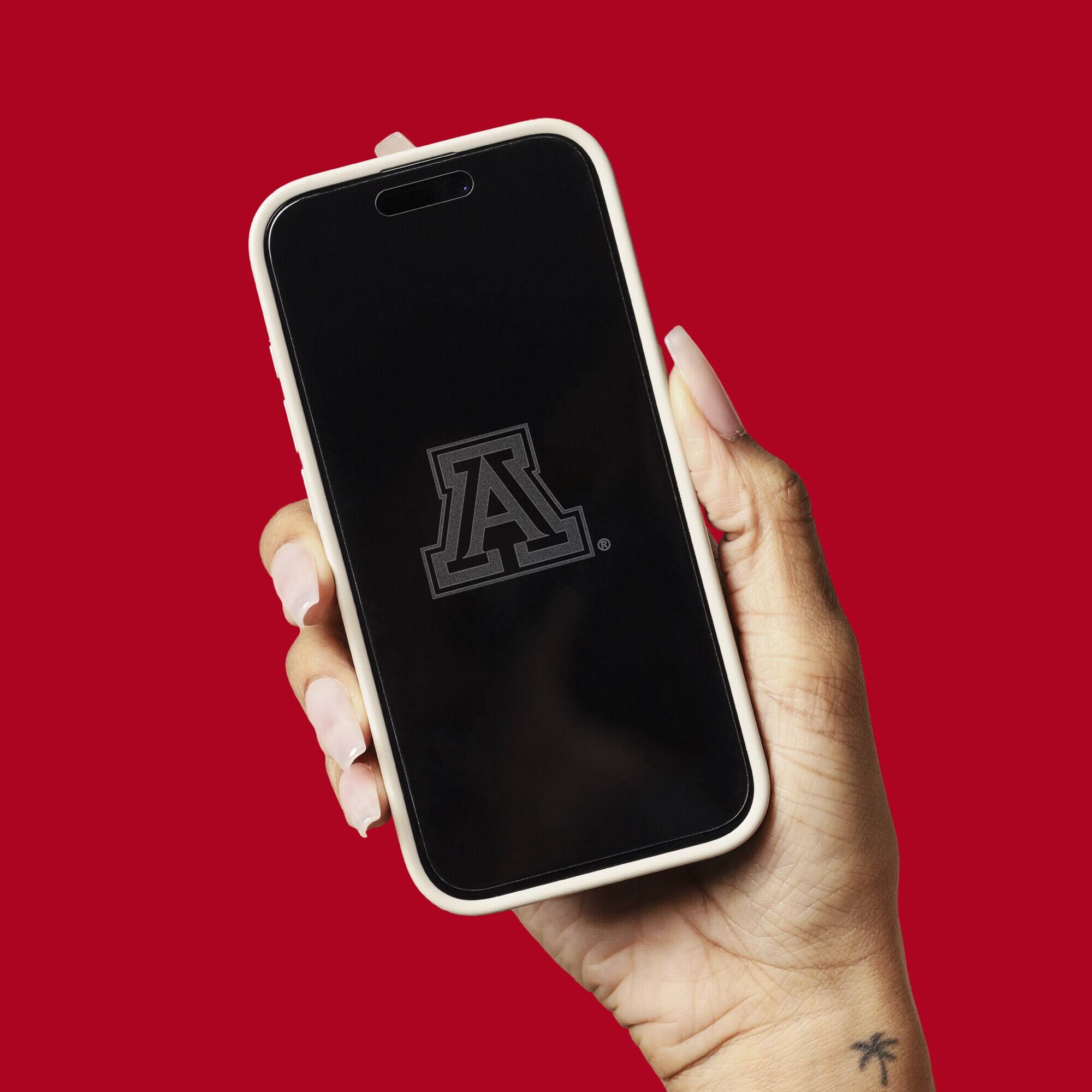 Alt View 3. Screen Skinz - Arizona Wildcats Clear iPhone Screen Protector - 16 Pro Max - Multicolor.