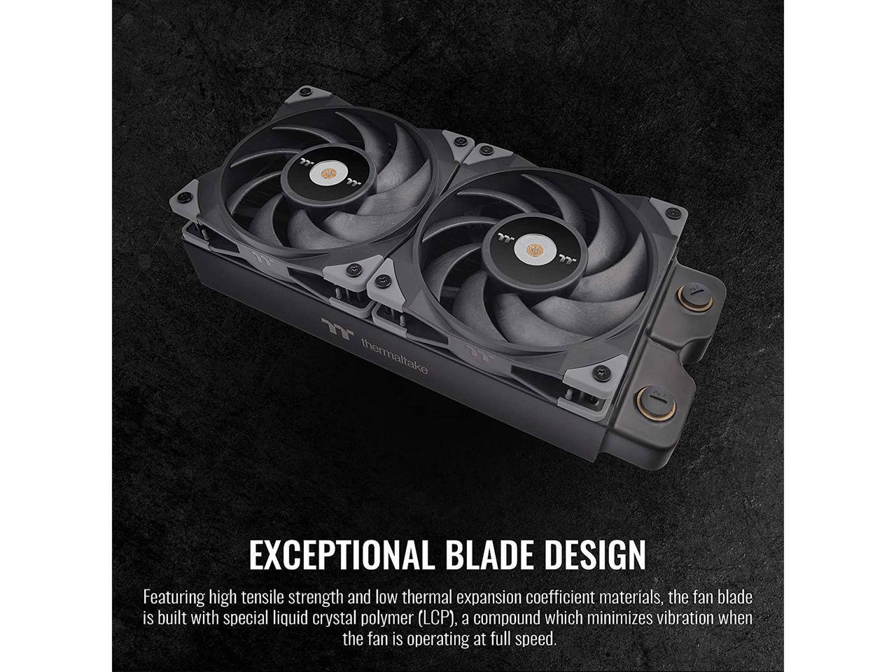EXCEPTIONAL BLADE DESIGN

Featuring high tensile strength and low thermal expansion coefficient materials, the fan blade is built with special liquid crystal polymer (LCP), a compound which minimizes vibration when the fan is operating at full speed.