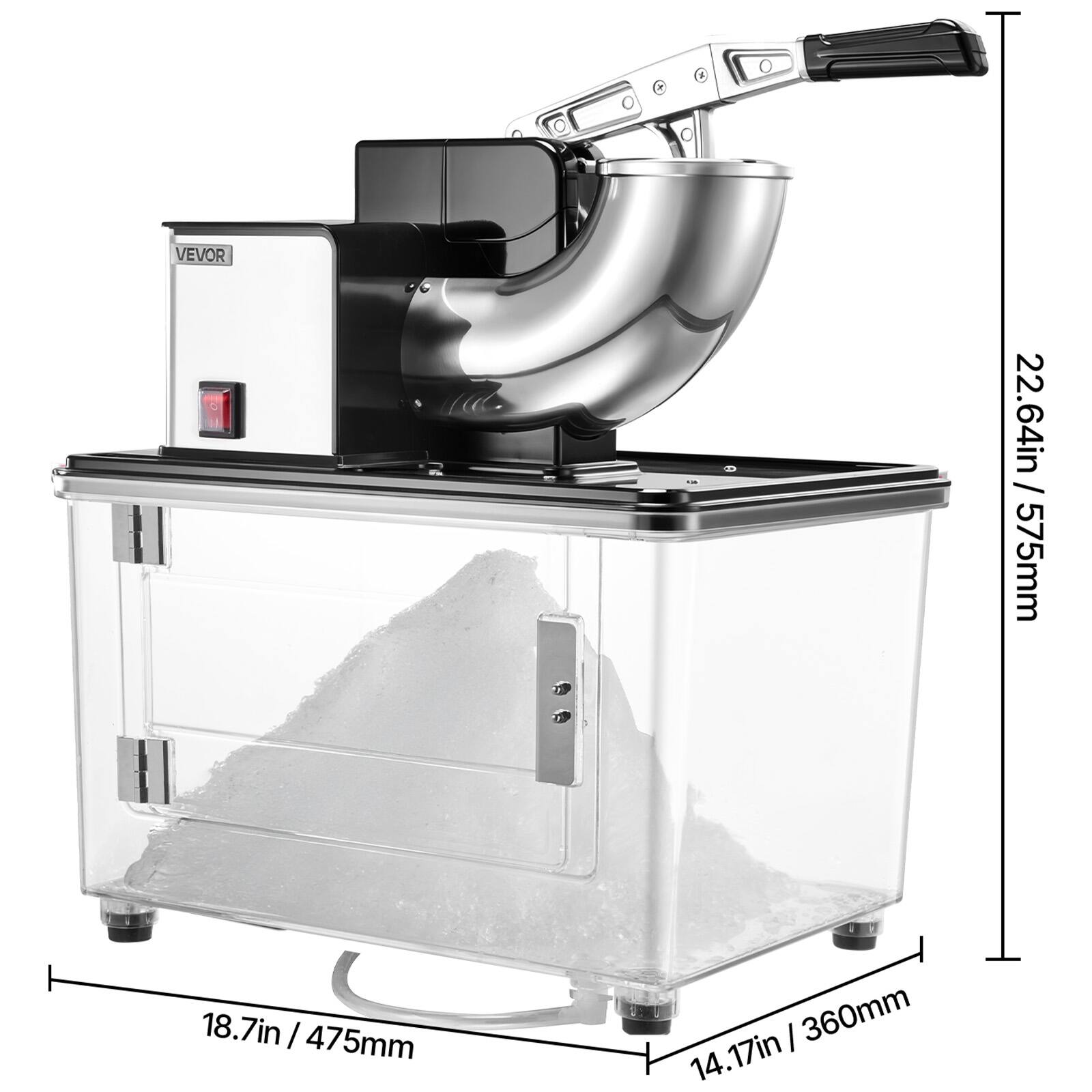 VEVOR 22.64in / 575mm
18.7in / 475mm
14.17in / 360mm