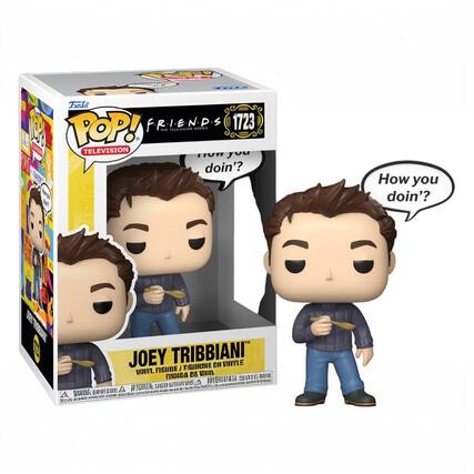 Sure, here is the corrected and grouped text from the image:
---
**POP! TELEVISION**
**FRIENDS**
**1723**
**How you doin'?**
**JOEY TRIBBIANI**
**VINYL FIGURE / FIGURINE EN VINYLE**
**FINDA & VINYL FIGURE / FIGURINE EN VINYLE**
**FINDA & VINYL FIGURE / FIGURINE EN VINYLE**
**FINDA & VINYL FIGURE / FIGURINE EN VINYLE**
**FINDA & VINYL FIGURE / FIGURINE EN VINYLE**
**FINDA & VINYL FIGURE / FIGURINE EN VINYLE**
**FINDA & VINYL FIGURE / FIGURINE EN VINYLE**
**FINDA & VINYL FIGURE / FIGURINE EN VINYLE**
**FINDA & VINYL FIGURE / FIGURINE EN VINYLE**
**FINDA & VINYL FIGURE / FIGURINE EN VINYLE**
**FINDA & VINYL FIGURE / FIGURINE EN VINYLE**
**FINDA & VINYL FIGURE / FIGURINE EN VINYLE**
**FINDA & VINYL FIGURE