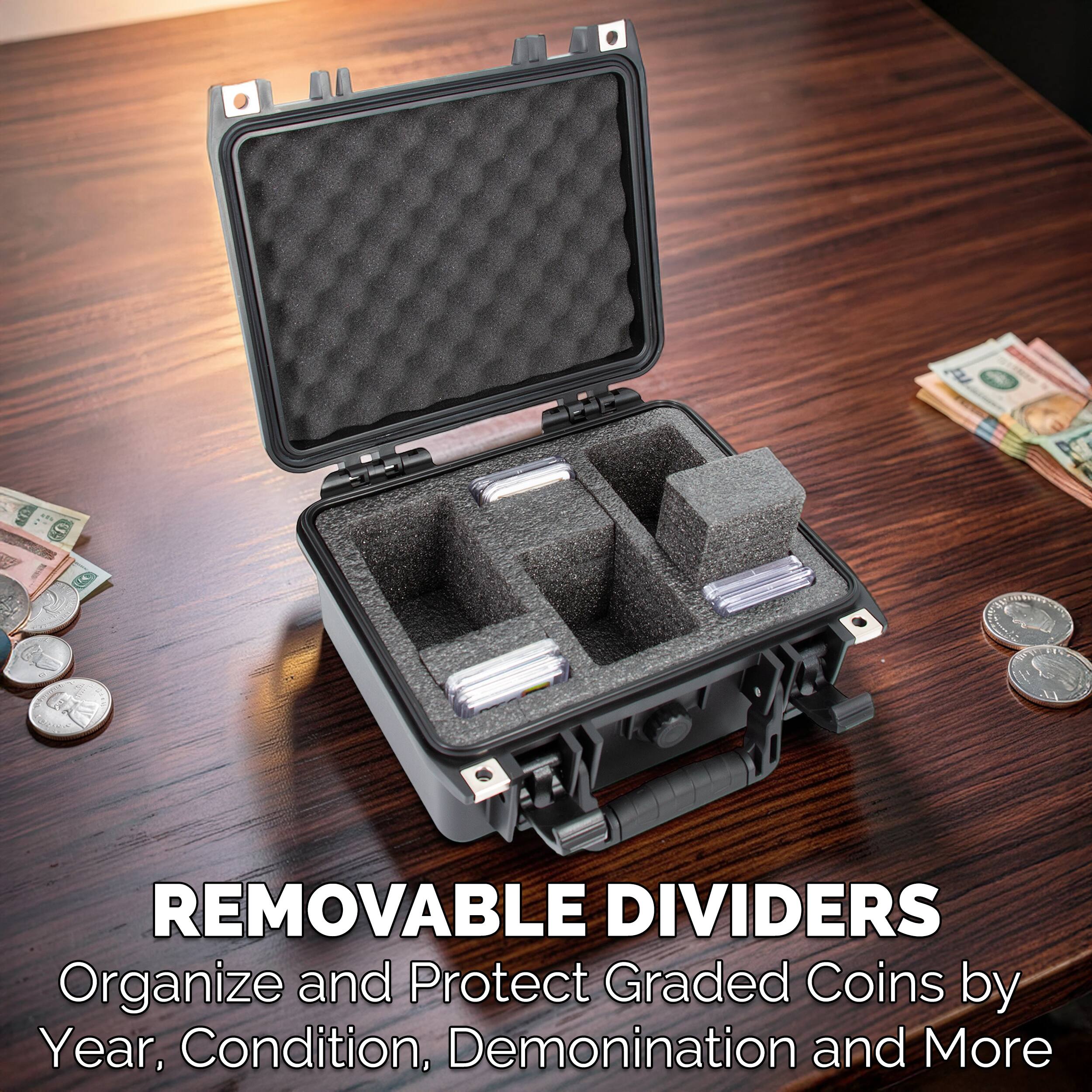 Ju U. E REMOVABLE DIVIDERS Organize and Protect Graded Coins by Year, Condition, Denomination and More