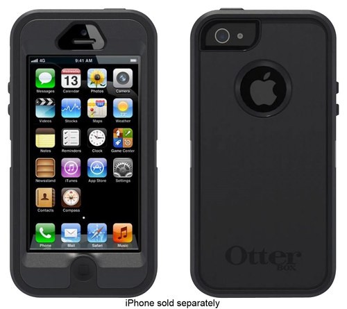 alias aanklager Surrey Best Buy: Otterbox Defender Series Case for Apple® iPhone® SE, 5s and 5  Coal 77-22464