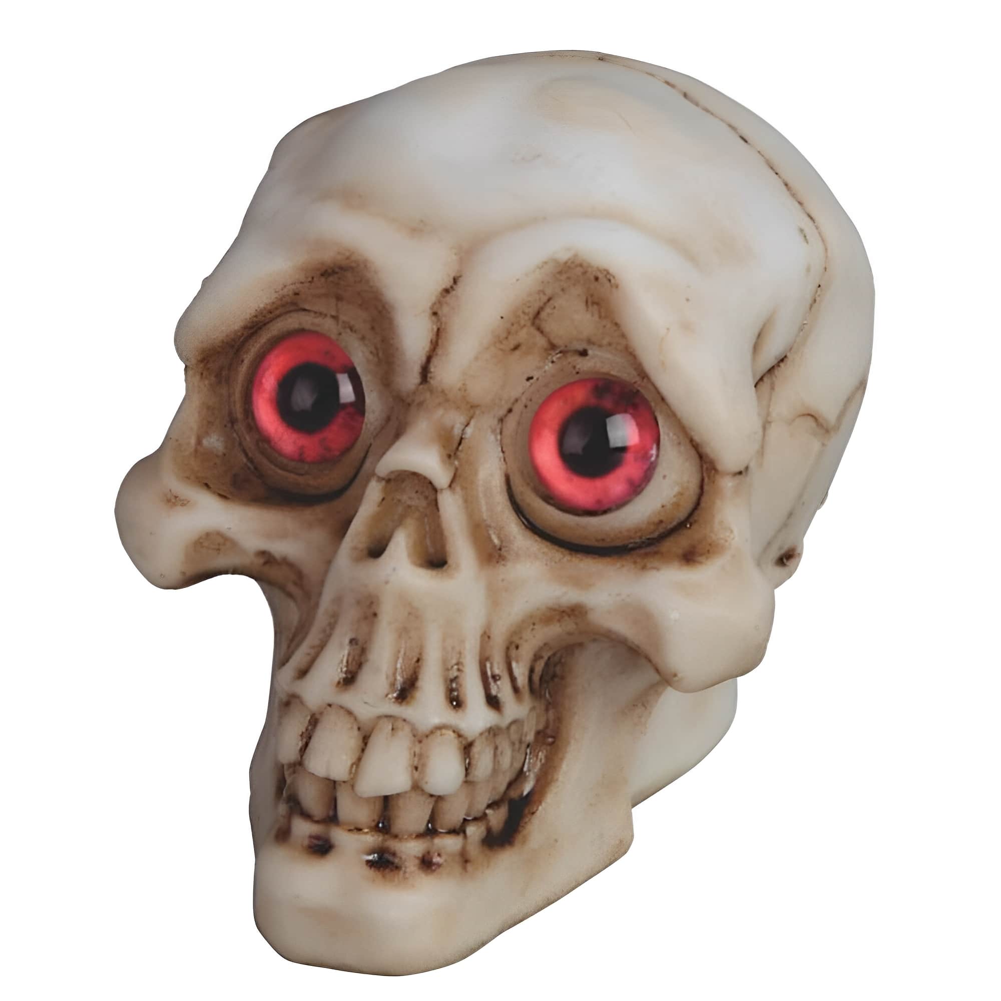 FC Design - 3"W Skull with Eye Figurine Computer Desk Tabletop Decoration - Multi-Color