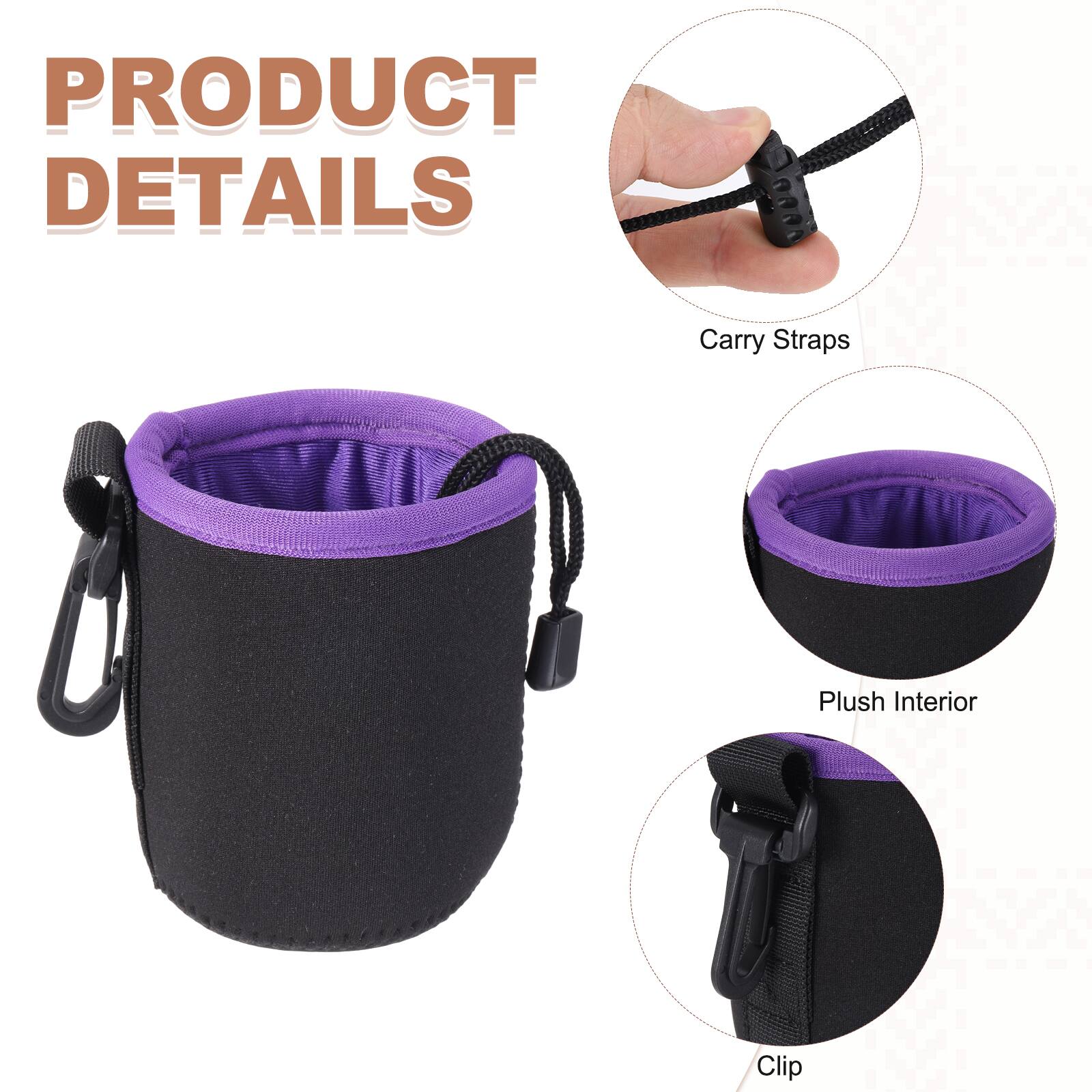 PRODUCT DETAILS

- Carry Straps
- Plush Interior
- Clip