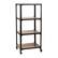Alt View 15. Mind Reader - Bar Cart, Rolling Cart, Microwave Stand, Utility Cart, Coffee Cart, Wood,Metal, 17.85"L x 12"W x 39"H - Black.