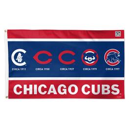 WinCraft - Chicago Cubs 3' x 5' Single-Sided Heritage Inspired Deluxe Evolution Flag - Multicolor