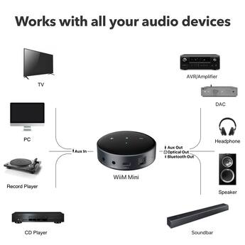 WiiM Mini Wireless Audio Streamer Black - Best Buy WiiM Mini Wireless Audio Streamer Black - Best Buy