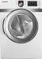 Samsung - 7.4 Cu. Ft. 11-Cycle Electric Steam Dryer - White-Front_Standard