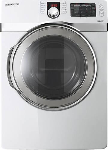 Best Buy: Samsung 7.4 Cu. Ft. 11-Cycle Gas Steam Dryer White DV419AGW/XAA