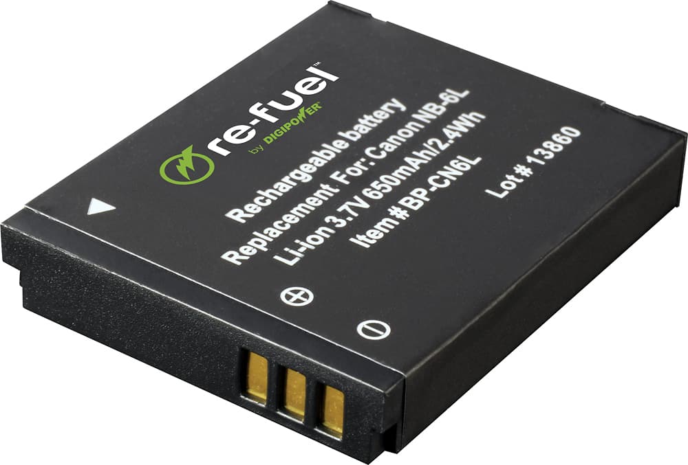 Digipower - Digital camera replacement battery for Canon NB-6L/NB-6LH battery pack - Front_Zoom