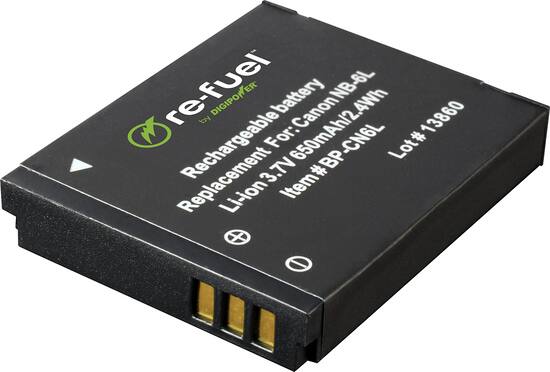 digipower digital camera replacement battery for canon nb 6l nb 6lh battery pack