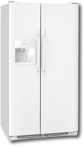 Angle Standard. Frigidaire - 25.9  Cu. Ft. Side-by-Side Refrigerator with Thru-the-Door Ice and Water - White.