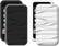 Front Standard. Belkin - Silicone Sleeve for 2nd-Generation Apple® iPod® touch (2-Pack) - Black/White.