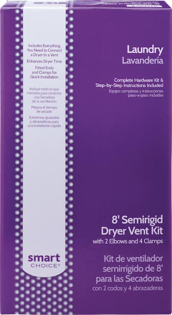 Smart Choice Semi Rigid Dryer Vent Kit Required for Hook Up