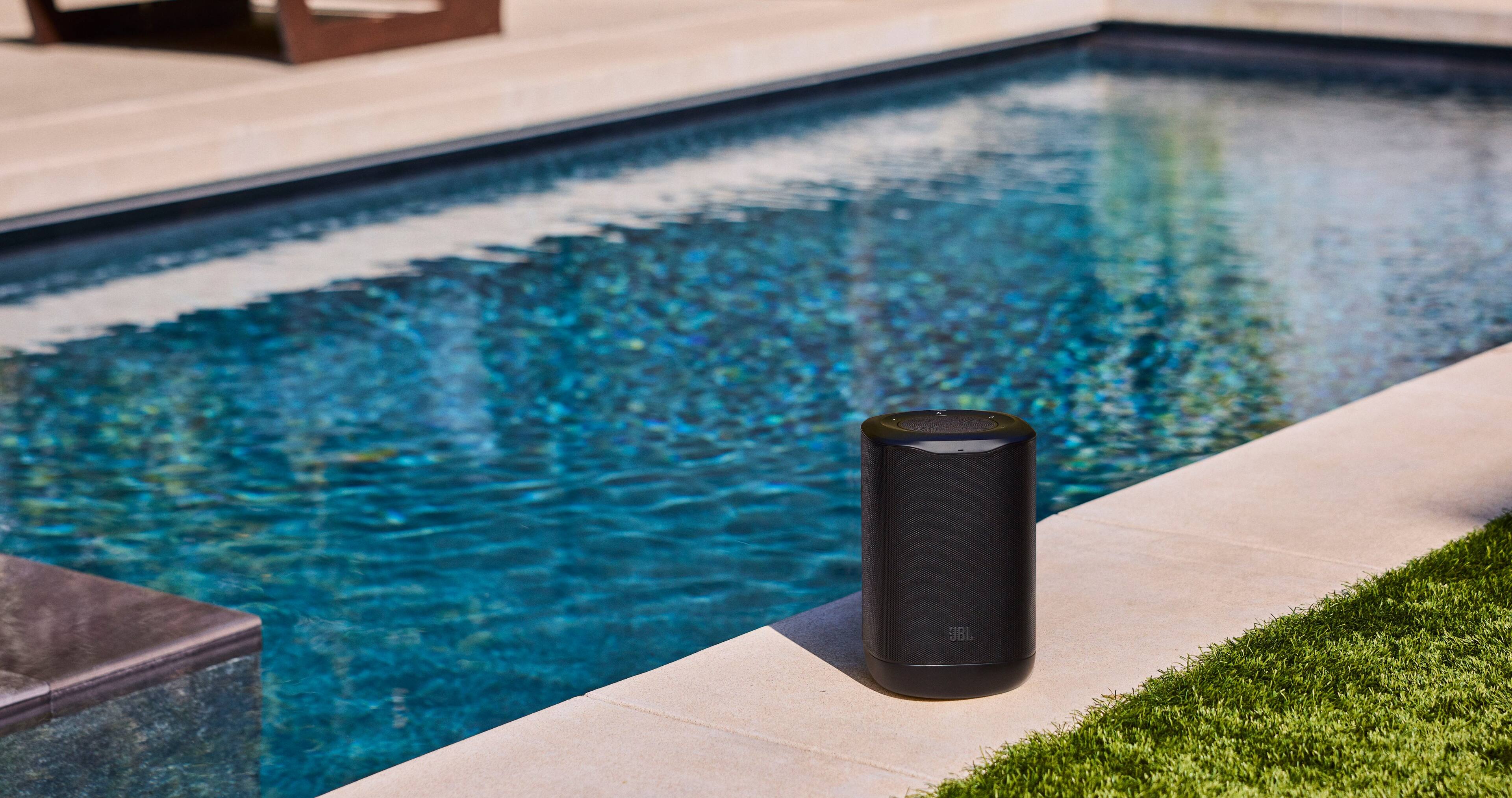 Alt View 15. JBL - Cove P1 Portable Wi-Fi home speaker with Dolby Atmos and easy whole-home listening - 2026 - Black.